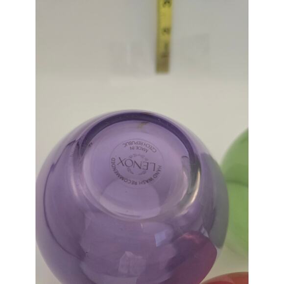 Lenox Tuscany Harvest Stemless Red Wine Glasses Tumblers 3 Colors 4.5"‎ - Picture 5 of 7